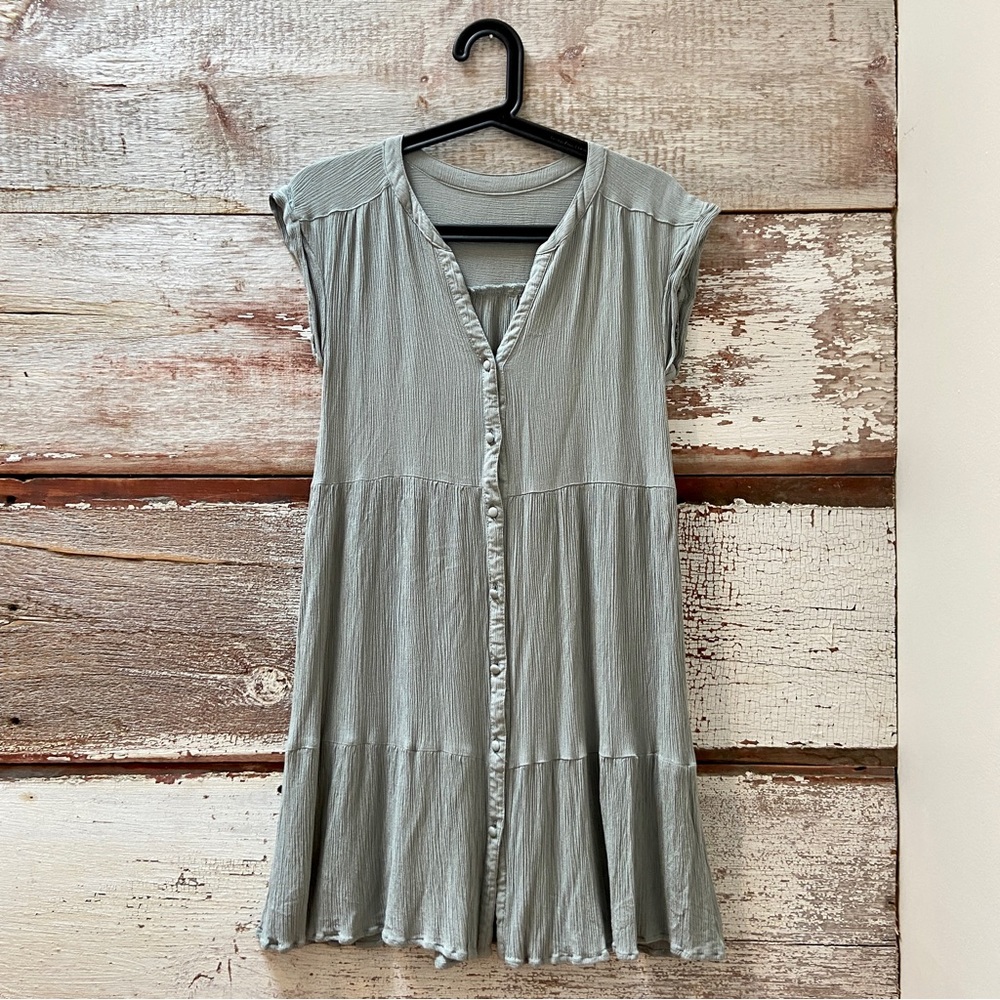 Mint green mini dress